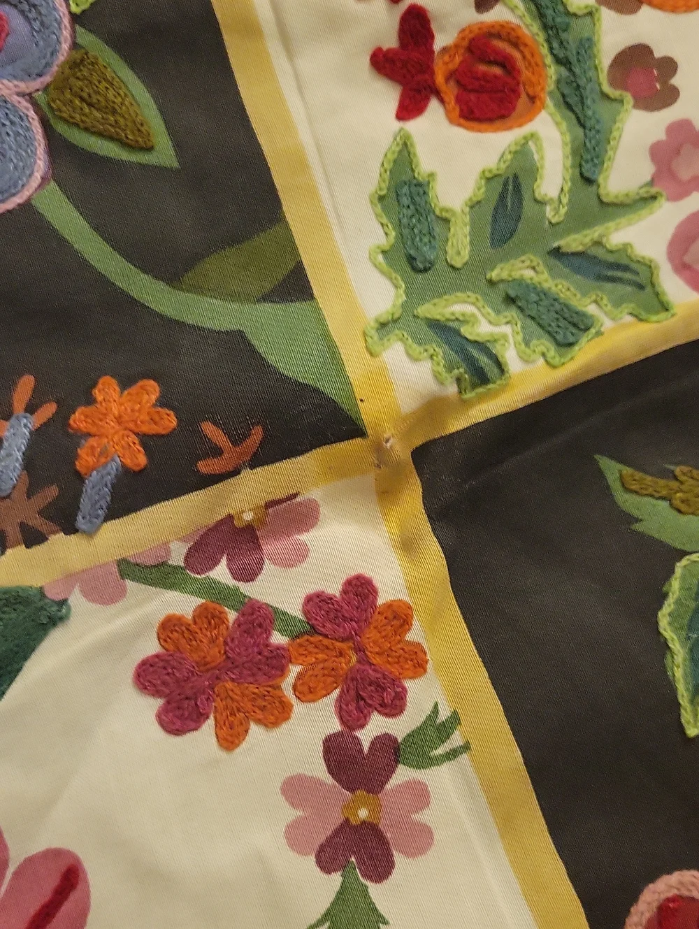 Pier 1 Patchwork Cushion Cover Embroidered Boho Bohemian Pillow Cases. READ MORE
